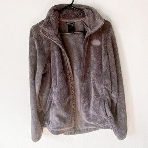 grey soft northface jacket (M)